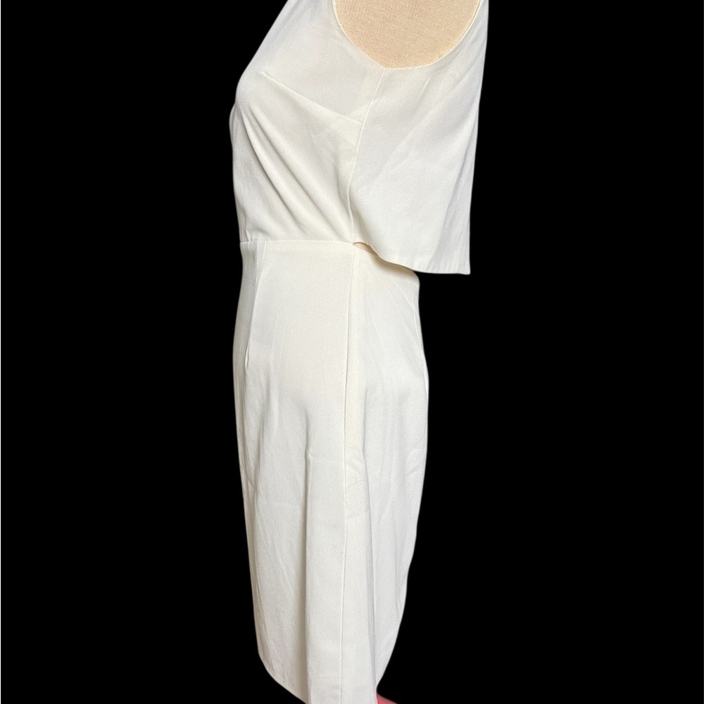 Lulu's Cream Satin Dress - Picture 3 of 6